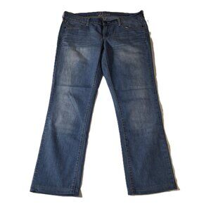 Womens Old Navy The Diva Low-Rise Bootcut Denim Blue Jeans Dark Wash Stretch 10